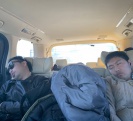 帰りの車中は夢の中！